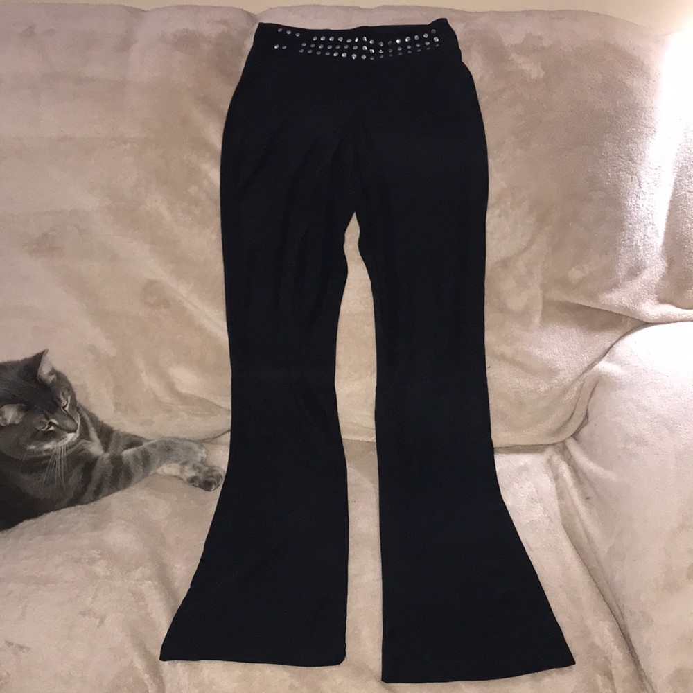 IRE U.S.A. Small black stretchy pants flare legs 💕